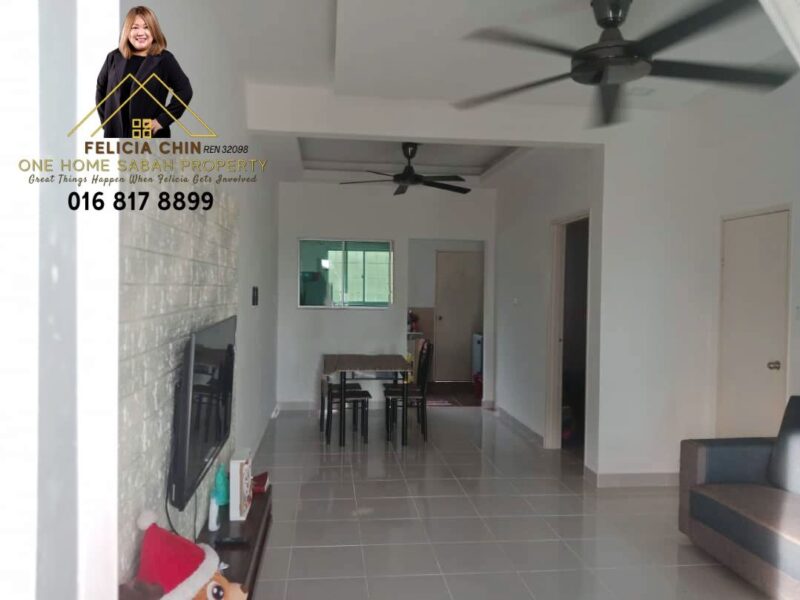 Tuaran Taman Indah Ria 2-Storey Intermediate Terrace House FOR SALE