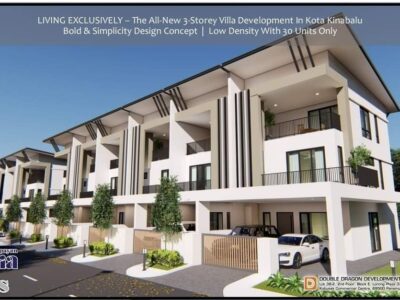 Riveria Villa 2.5 Storey New Landed Project Kepayan ( Booking Fee Only RM5000 )