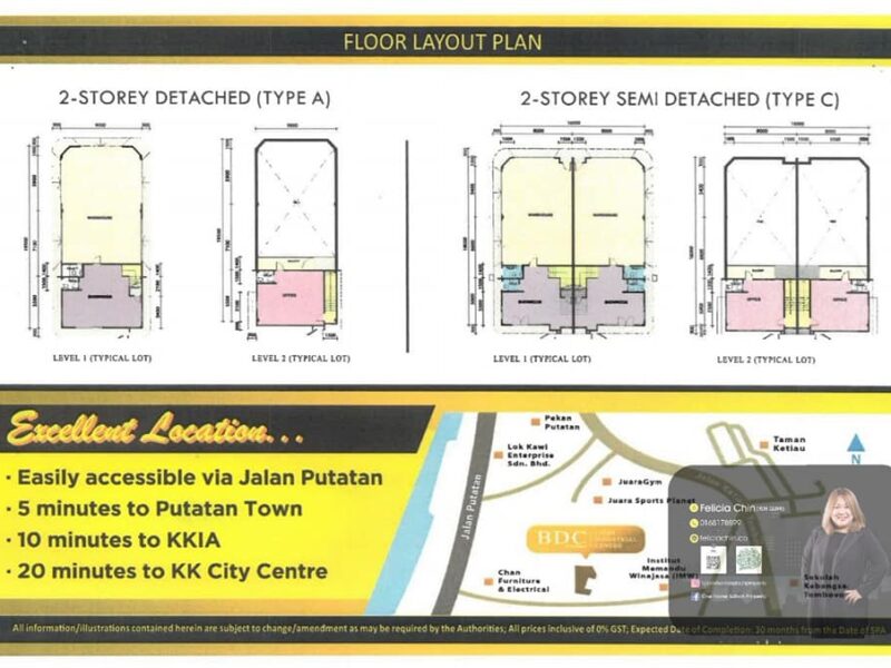 For Sale New Semi-D Warehouse BCD Industrial Centre Putatan