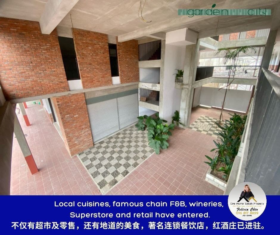 2 Storey Shoplot Open For Sale ( FINAL BLOCK ) GARDEN CITY TAWAU Felicia Chin