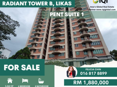 FOR SALE - RADIANT TOWER B, LIKAS @ PENT SUITE 1