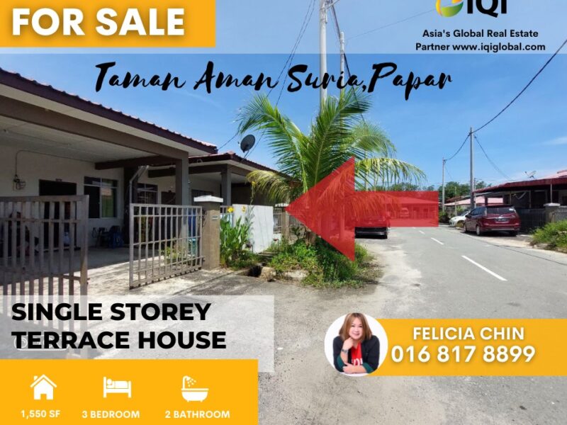 FOR SALE - SINGLE STOREY TERRACE HOUSE | TAMAN AMAN SURIA, PAPAR