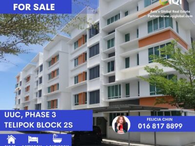 FOR SALE - UUC PHASE 3, TELIPOK BLOCK 2S | 2ND FLOOR