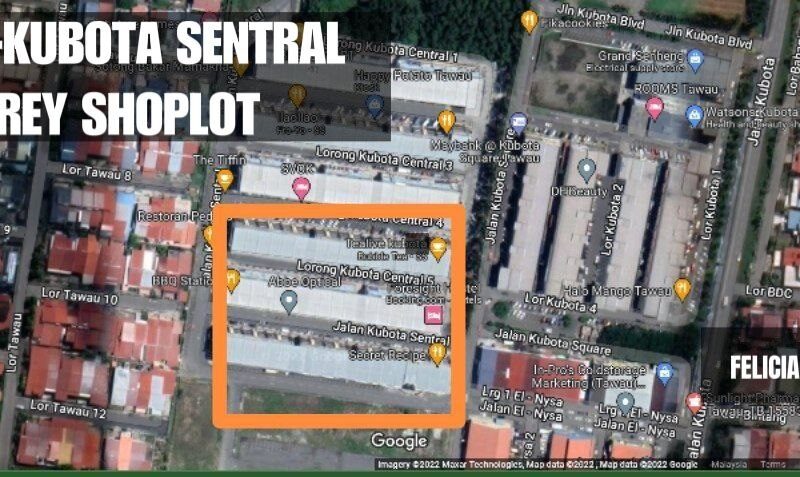 FOR SALE - KUBOTA SENTRAL 3 STOREY SHOPLOT INTERMEDIATE UNIT