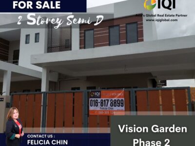 FOR SALE - VISSION GARDEN PHASE 2, 2 STOREY SEMI-D