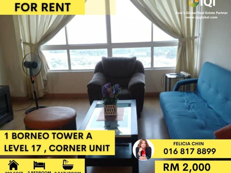 FOR RENT - 1 BORNEO TOWER A LEVEL 17 CORNER UNIT