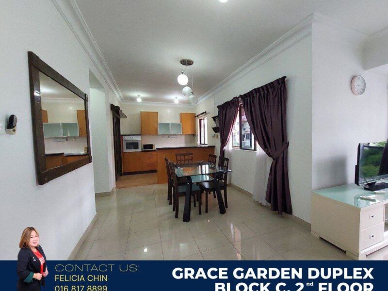 FOR SALE- GRACE GARDEN DUPLEX BLOCK C, KK