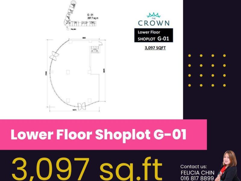 SHOPLOT FOR SALE - THE CROWN BOULEVARD KOTA KINABALU