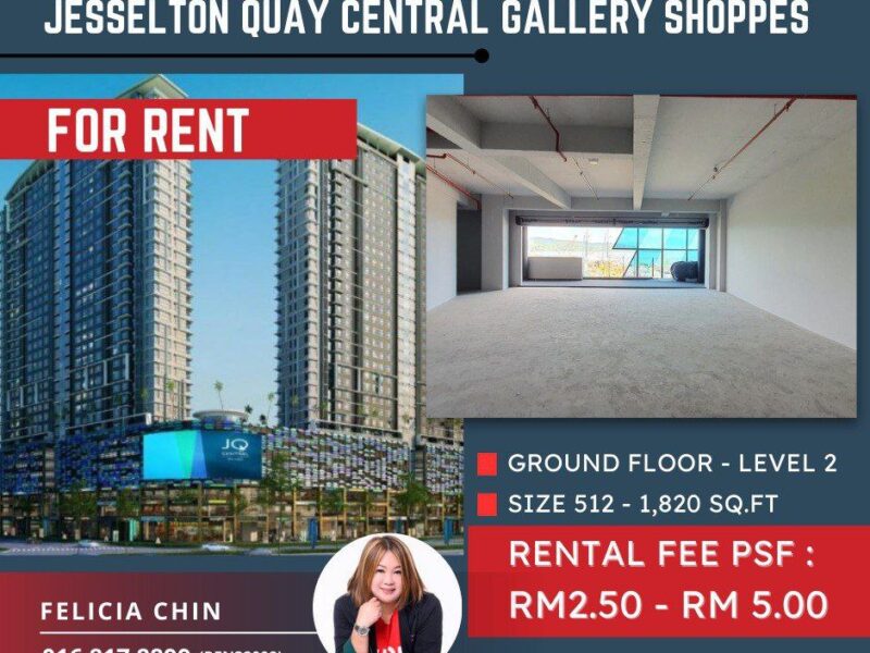 FOR RENT - JESSELTON QUAY CENTRAL GALLERY SHOPPEE | KK CBD