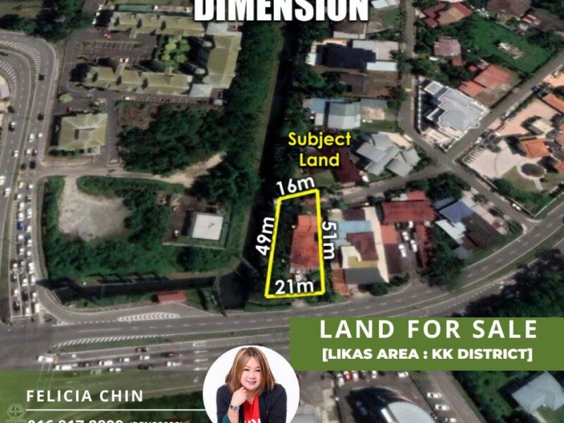 CL LAND FOR SALE - SUPER PRIME @ LIKAS ROAD FRONTAGE