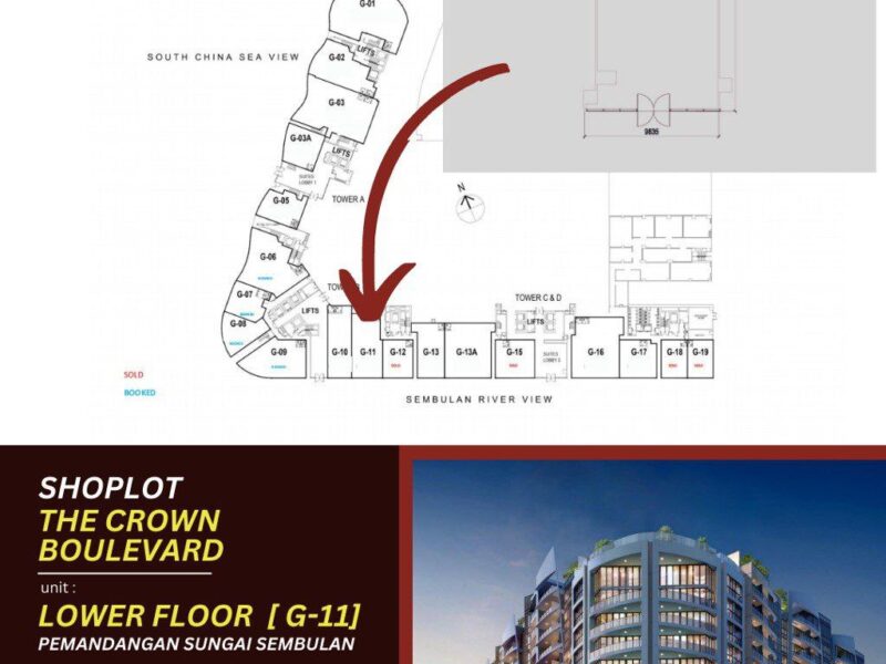 SHOPLOT THE CROWN BOULEVERD KOTA KINABALU - LOWER FLOOR G-11