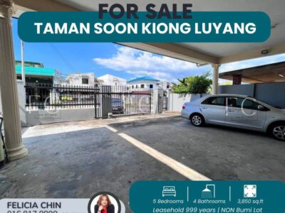 FOR SALE -TAMAN SOON KIONG, LUYANG