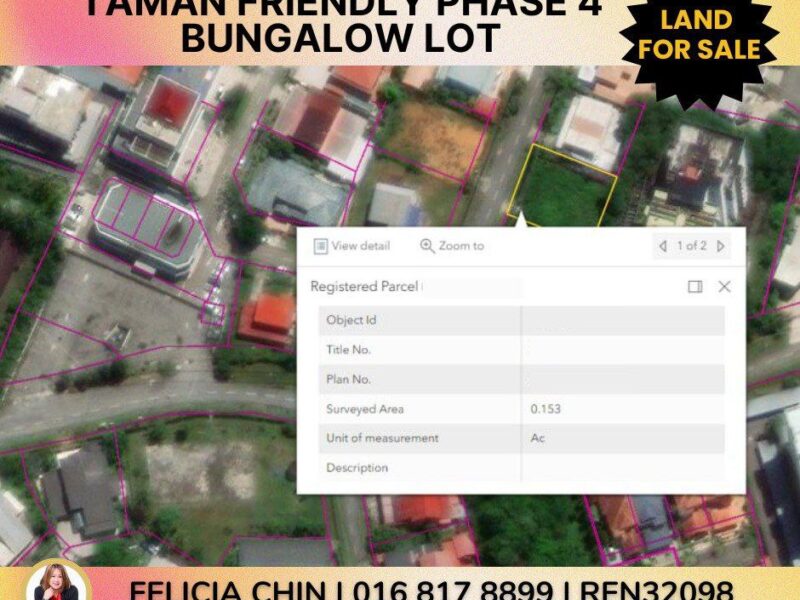 LAND FOR SALE - TAMAN FRIENDLY PH 4 BUNGALOW LOT