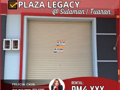 SHOPLOT FOR RENT - PLAZA LEGACY | LOT 16