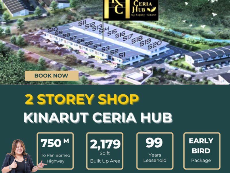 2 STOREY SHOP KINARUT CERIA HUB