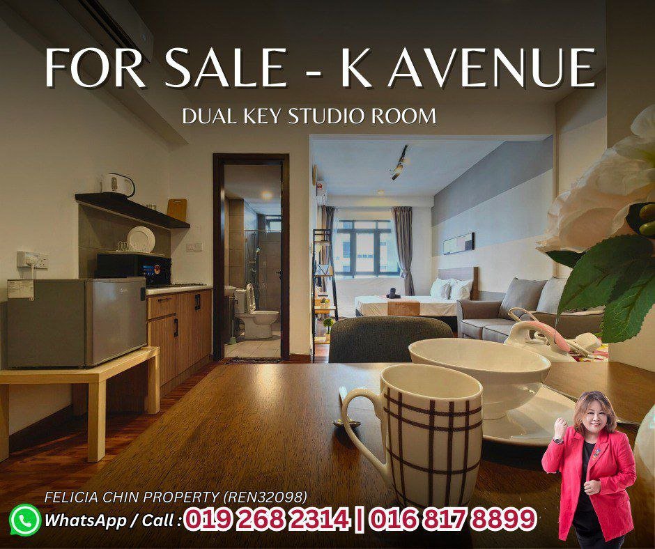 FOR SALE K AVENUE | DUAL KEY STUDIO UNIT - Felicia Chin