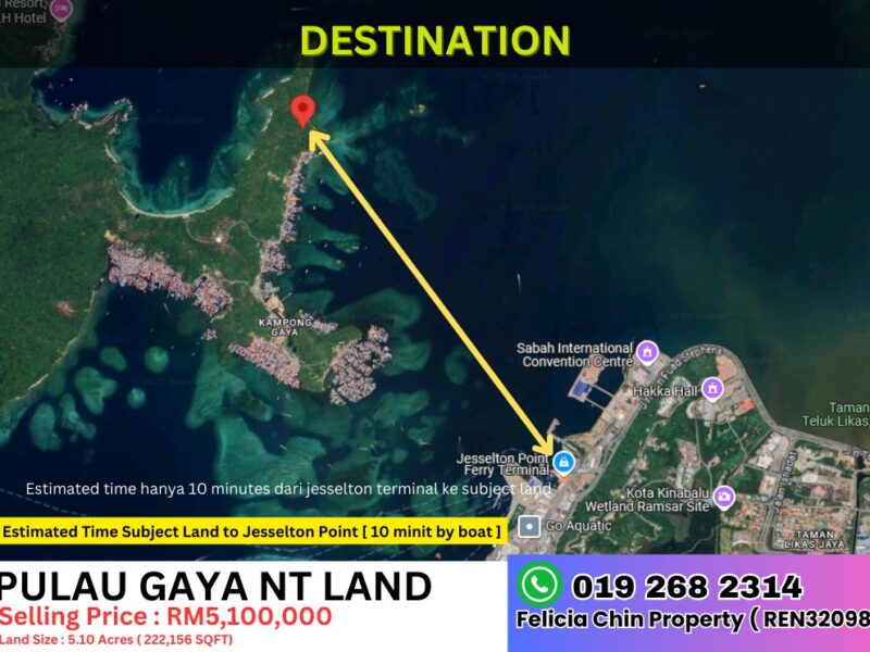 PULAU GAYA NT LAND FOR SALE