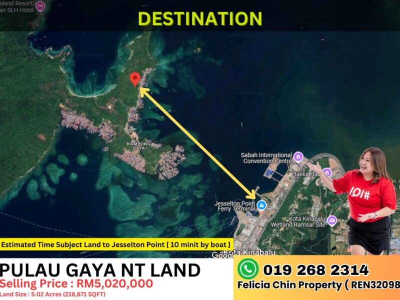 PULAU GAYA NT LAND FOR SALE