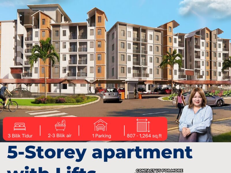 ☘️A 5-Storey Apartment with Lifts located at Kinarut ☘️