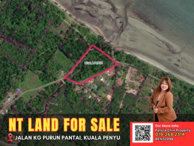 ✨NT LAND FOR SALE- Kampung Purun Pantai, Kuala Penyu 🏞
