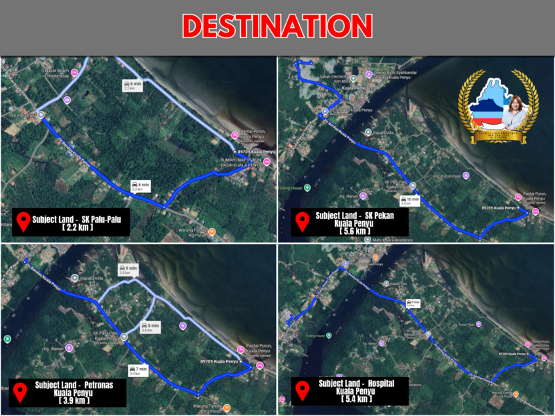 β¨NT LAND FOR SALE- Kampung Purun Pantai, Kuala Penyu π