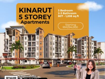 📍 Kinarut's Newest 5-Storey Apartment with Lifts