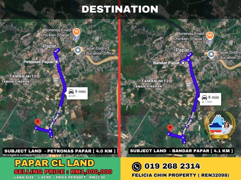 PAPAR CL LAND FOR SALE