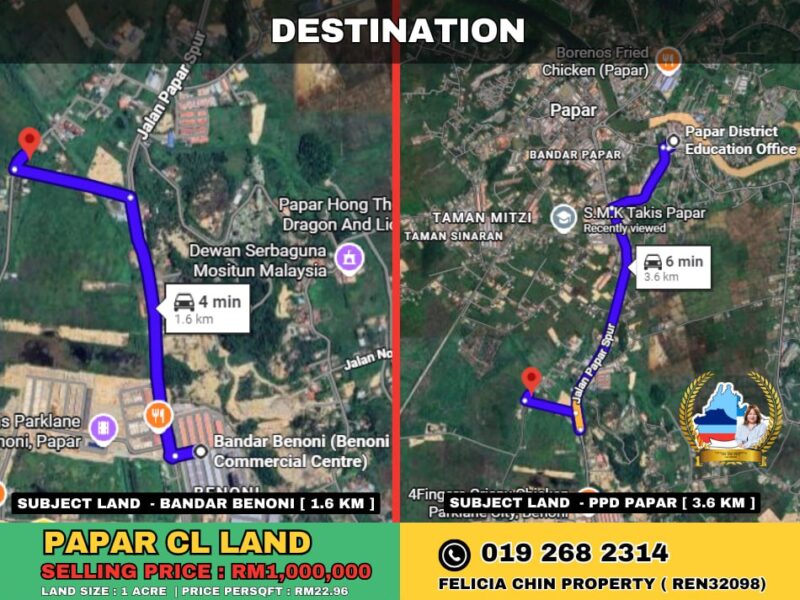 PAPAR CL LAND FOR SALE
