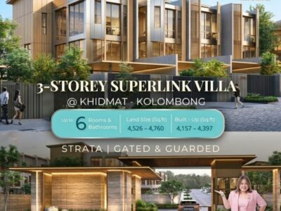 3-Storey Superlink Villas, Kolombong