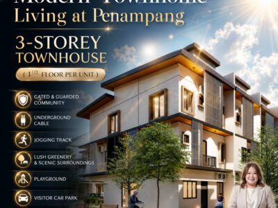 Modern low-density townhouse community in Penampang