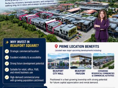 BEAUFORT SQUARE – PRIME 3-STOREY COMMERCIAL SHOPLOTS