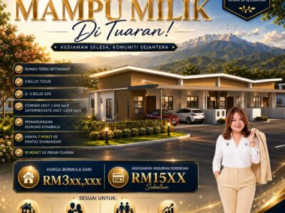 Rumah Teres Setingkat Dengan Harga Mampu Milik Di Tuaran