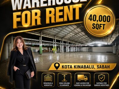 WAREHOUSE FOR RENT | KOLOMBONG, KOTA KINABALU