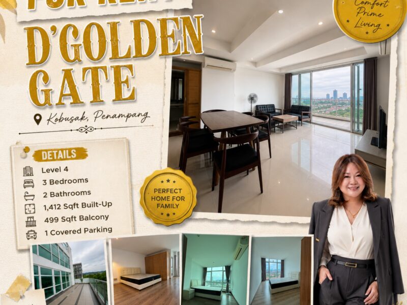 FOR RENT | D'GOLDEN GATE @ Kobusak, Penampang