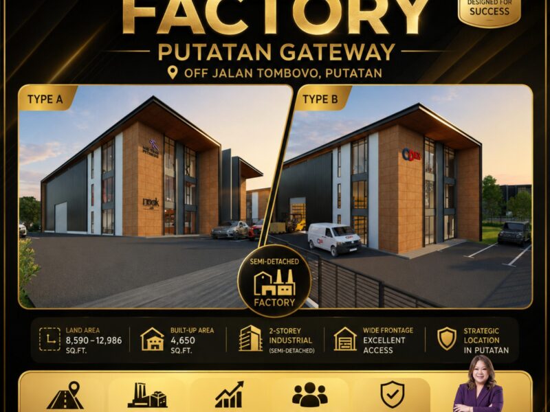 📍 Putatan Gateway | LIGHT INDUSTRIAL FACTORY