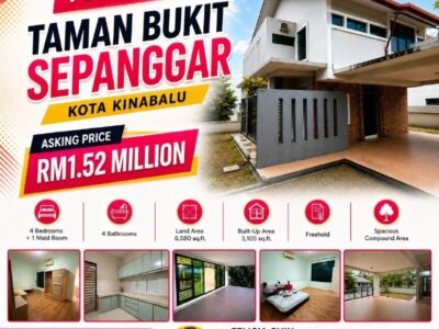 FOR SALE | Taman Bukit Sepangar, Kota Kinabalu
