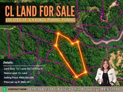 CL LAND FOR SALE | JALAN KOKOL PORING-PORING