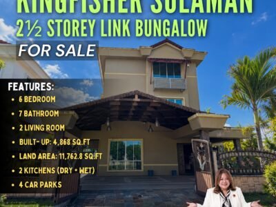 FOR SALE | KINGFISHER SULAMAN - 2½ Storey Link Bungalow (Corner Lot)